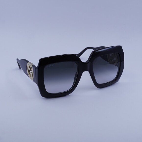 Gucci GG1022S 001 Sunglasses Black Square Frame, Grey Lenses main image 8